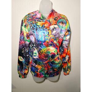 Zootop Bear Trippy Surrealist Art Hoodie - Size S (Never Worn)